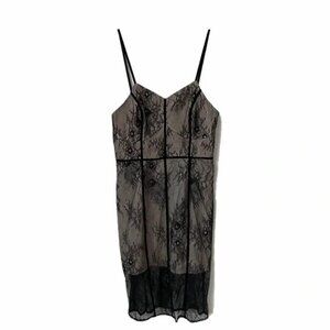 Lovers + Friends Black Lace Midi Dress